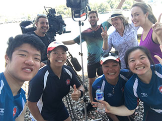 Sydney Weekender film crew and a few team members